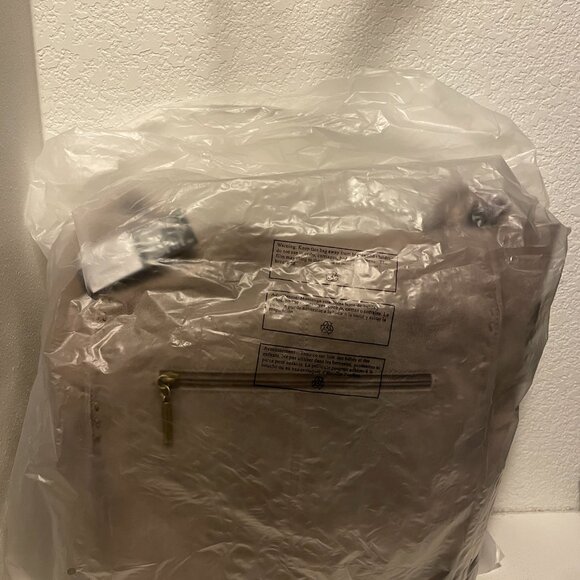 The Sak Los Feliz Slouchy Tall Tote Mushroom Suede Leather Handles - Picture 4 of 4